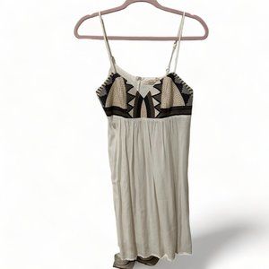🌸👗 Lovestitch Embroidered Spaghetti Strap White Dress - Size Medium 👗🌸